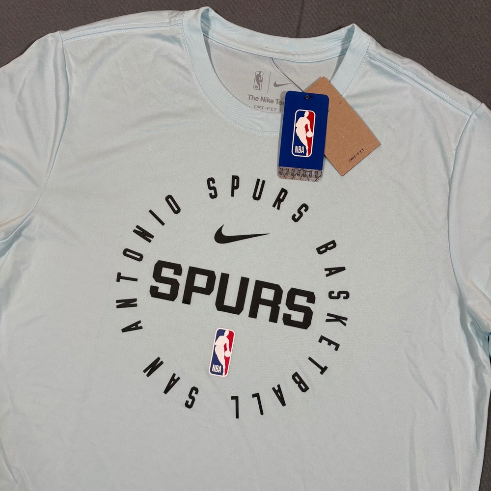 San Antonio Spurs Men's Nike 2024-2025 Spurs Practice T-Shirt - Blue Large